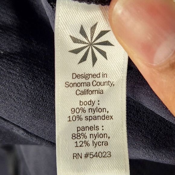 Athleta Womens Size 4 Highline Hybrid Summer Tight Pants Blue‎ Zipper Pocket - Picture 5 of 8